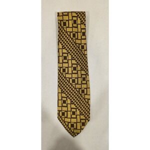 Beau‎ Brummel Vintage Men's Tie. Gold and Maroon. 4" x 57"